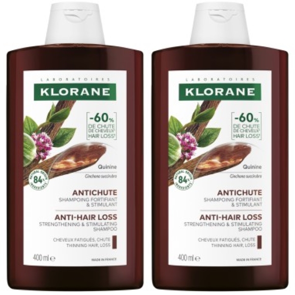 Klorane Kinin šampon 2x400ml